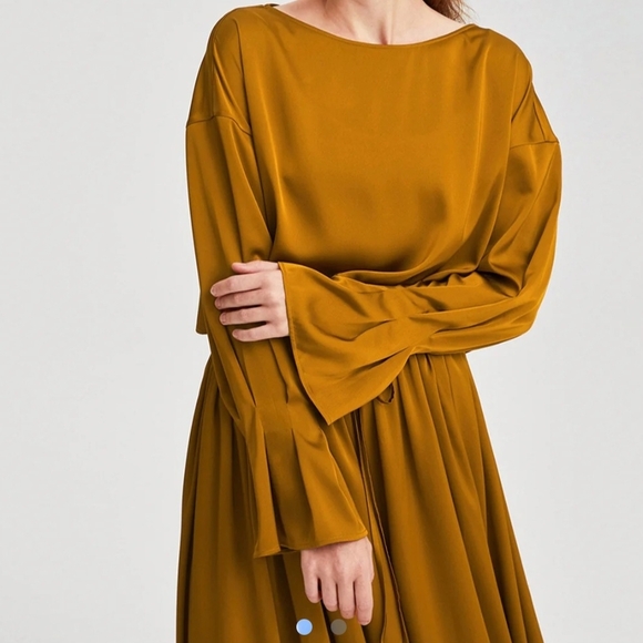 Nap Tops - Nap Mustard Long Sleeve Blouse Top